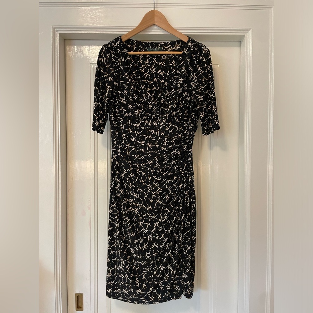 Lauren by Ralph Lauren faux wrap dress